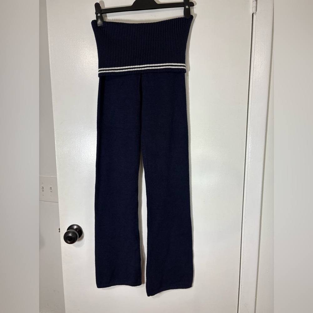 Frankies Bikinis Women’s Comfy Aimee Cloud Knit Pant in Starlight Blue Size L - Picture 3 of 14